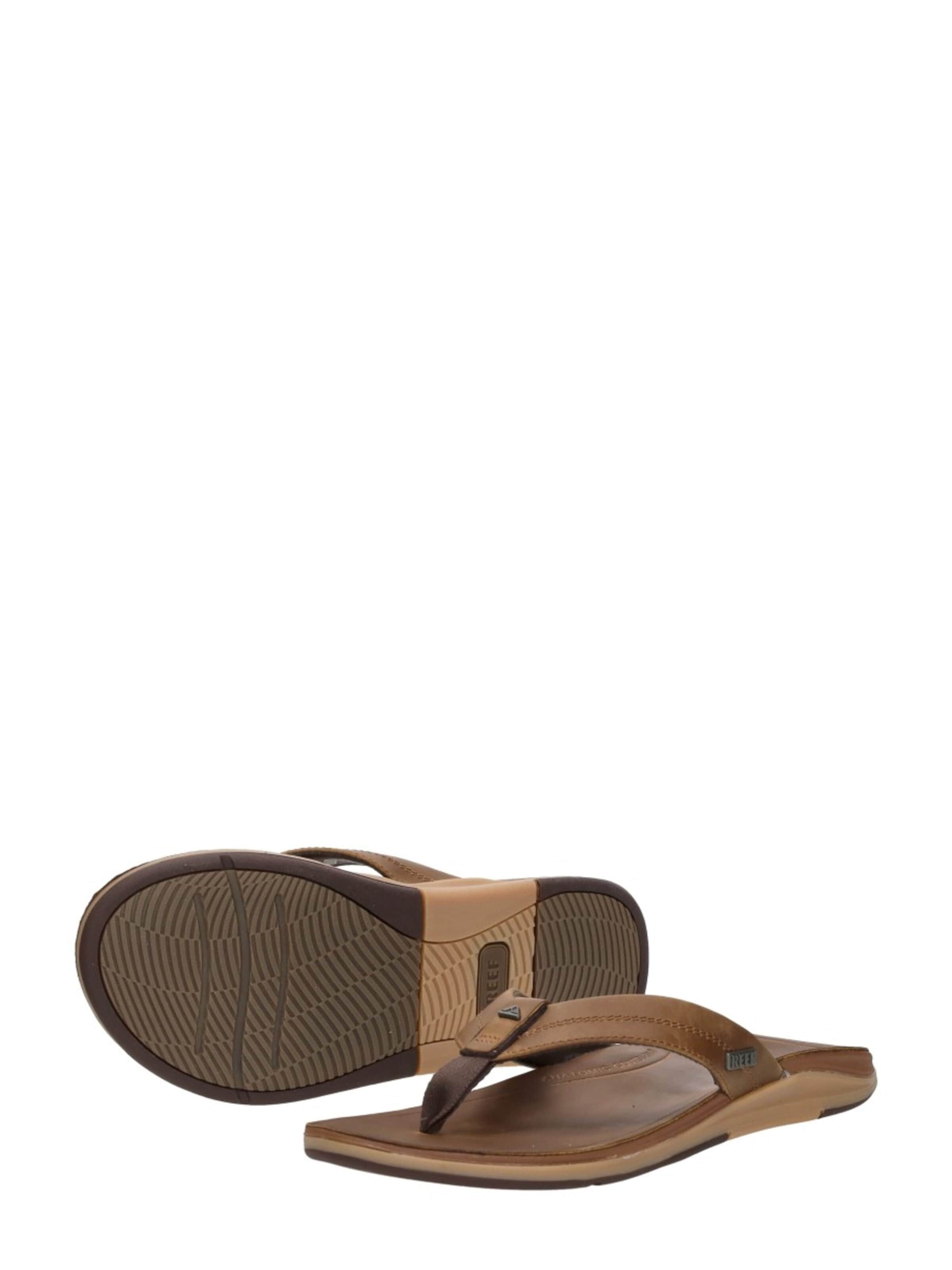 REEF T-bar sandals 'Leather Offshore' in Brown