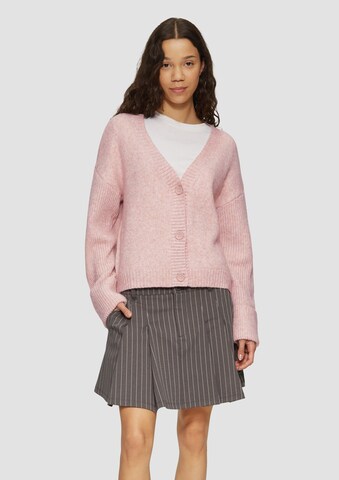 Cardigan QS en rose : devant