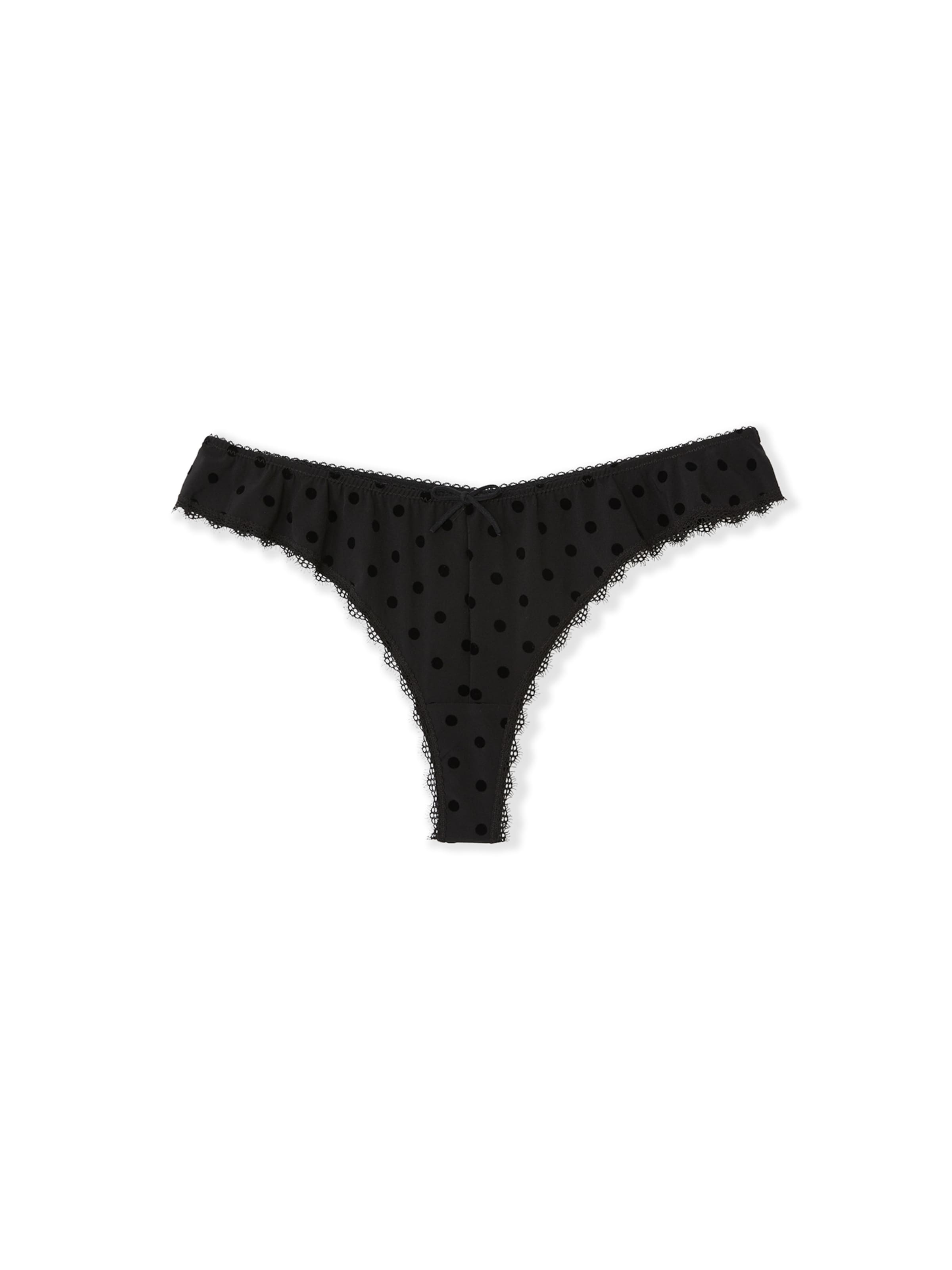 ETAM String 'SCARLETTE' in Schwarz: Vorderseite