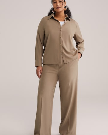 WE Fashion Wide Leg Hose in Grau