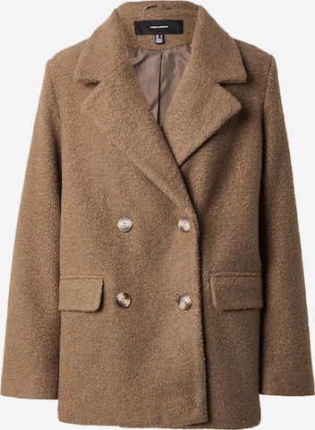 VERO MODA Between-Seasons Coat 'SALLY' in Brown: front