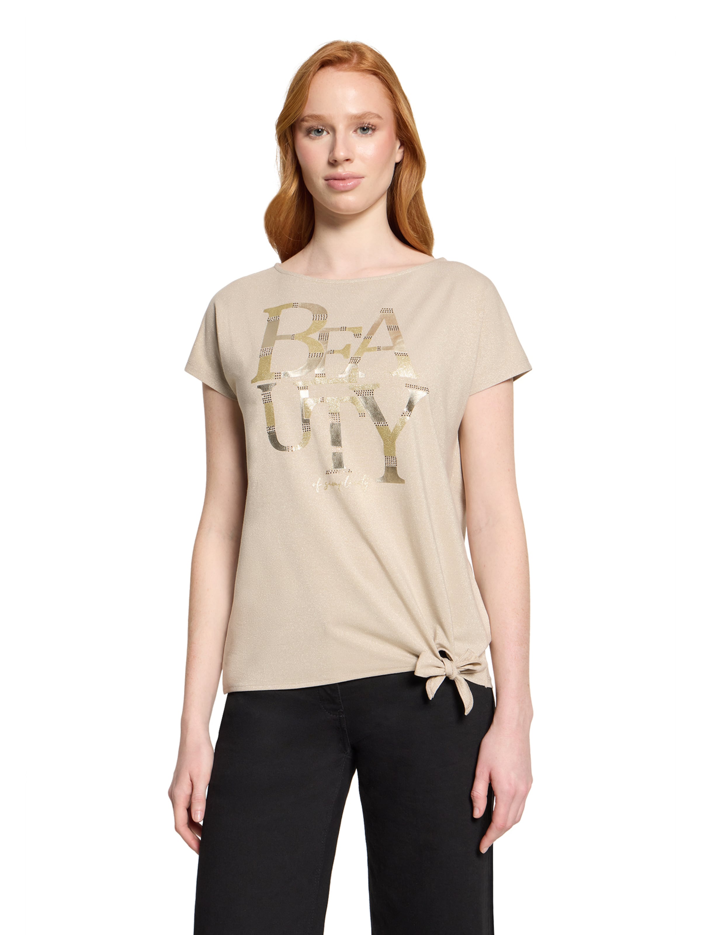 T-shirt Betty Barclay en beige : devant