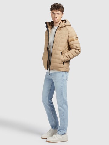 khujo Winter Jacket 'Vitus Matt' in Beige