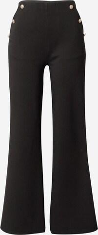 évasé Pantalon 'Linea' Peppercorn en noir : devant