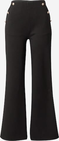 évasé Pantalon 'Linea' Peppercorn en noir : devant