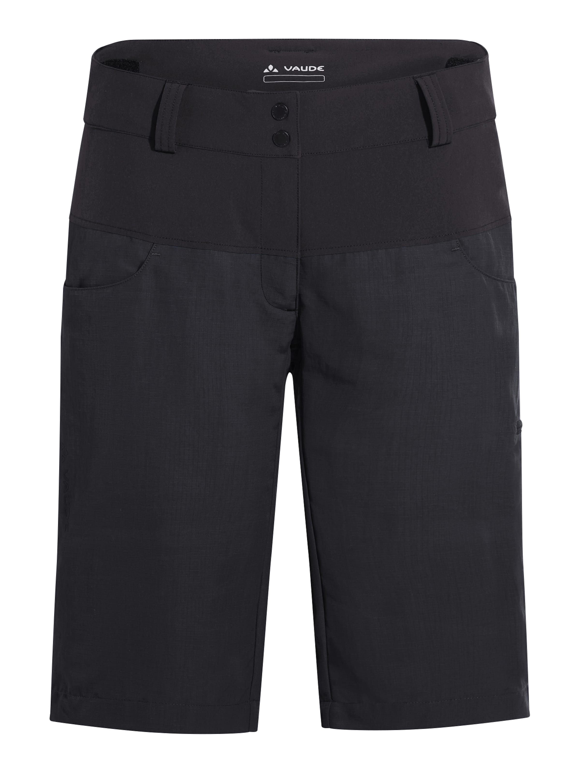 VAUDE Outdoorbroek 'Qimsa' in Zwart: voorkant