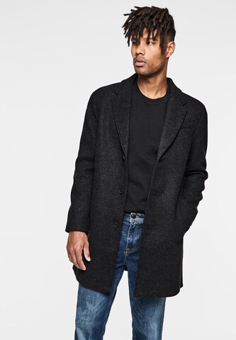 Street One MEN Mantel in Woll-Optik in Grau: Vorderseite