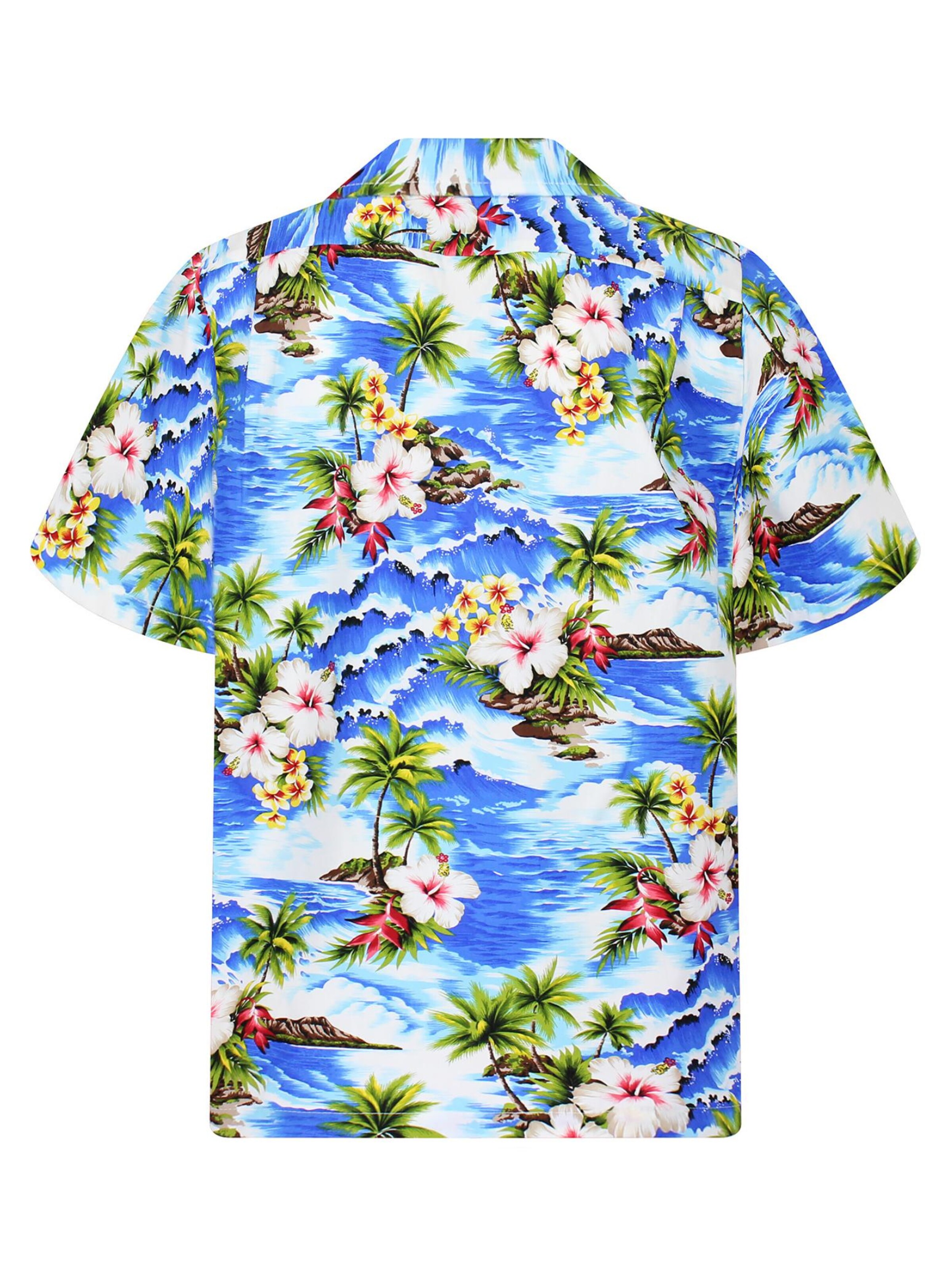 Pacific Legend Regular fit Button Up Shirt 'Welle' in Blue