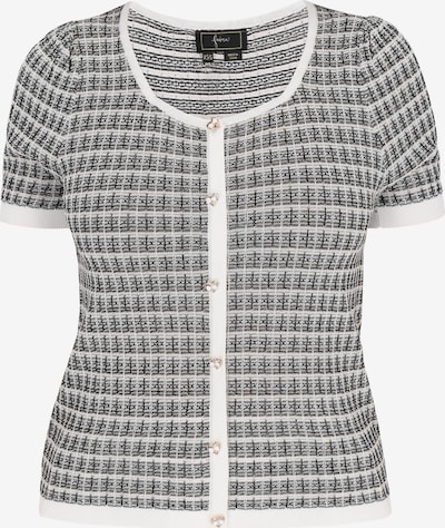 faina Cárdigan en gris claro / negro / blanco, Vista del producto