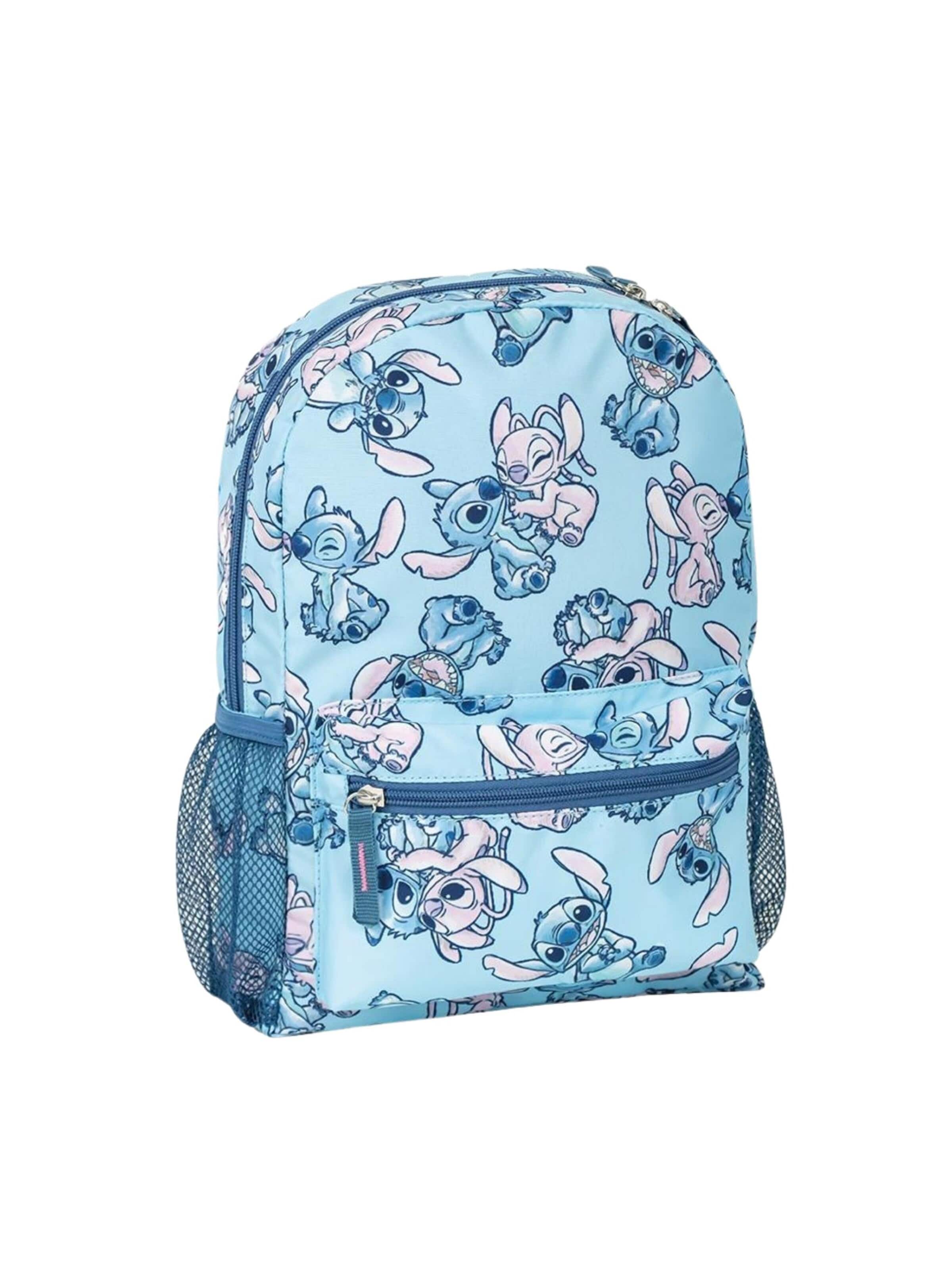 Sac à dos 'Kinder-Rucksack mit "Free Time"-Aufdruck – Stitch' DISNEY en bleu : devant
