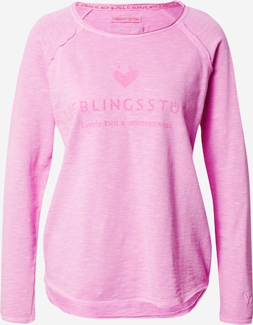 LIEBLINGSSTÜCK Sweatshirt 'Cathrina' in Pink: predná strana