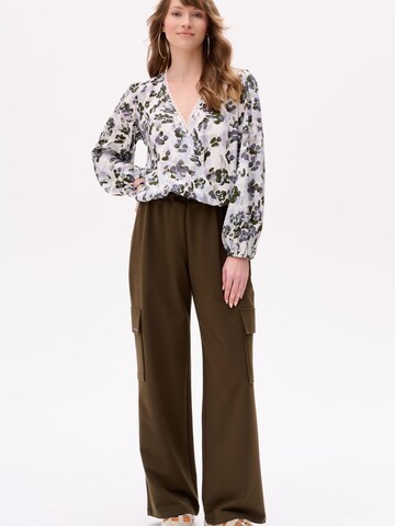 Blue Shadow Blouse in Mixed colors