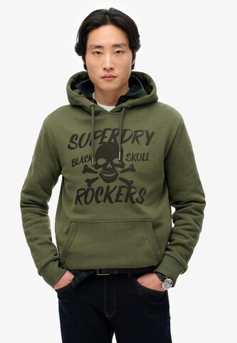 Superdry Sweatshirt in Groen: voorkant