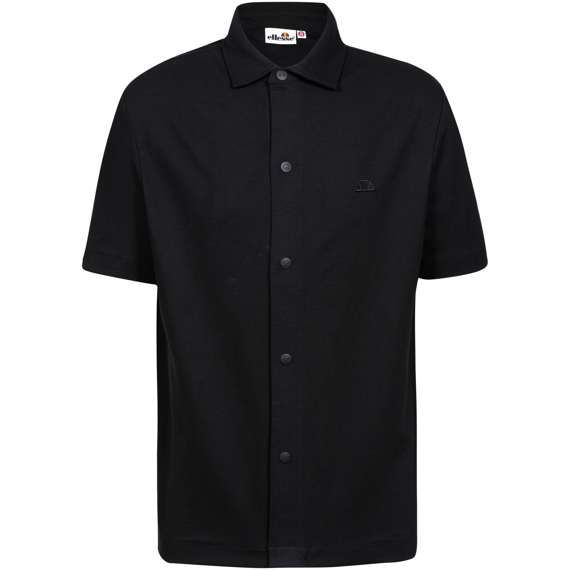 ELLESSE Regular fit Button Up Shirt 'Sartoria' in Black: front