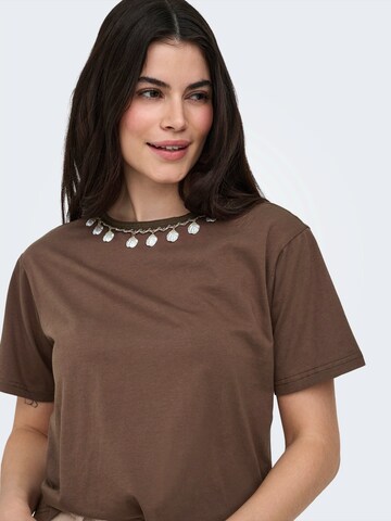 ONLY Shirt 'ONLELLEN' in Bruin