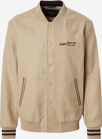 REPLAY Välikausitakki värissä hiekka / musta, Tuotenäkymä