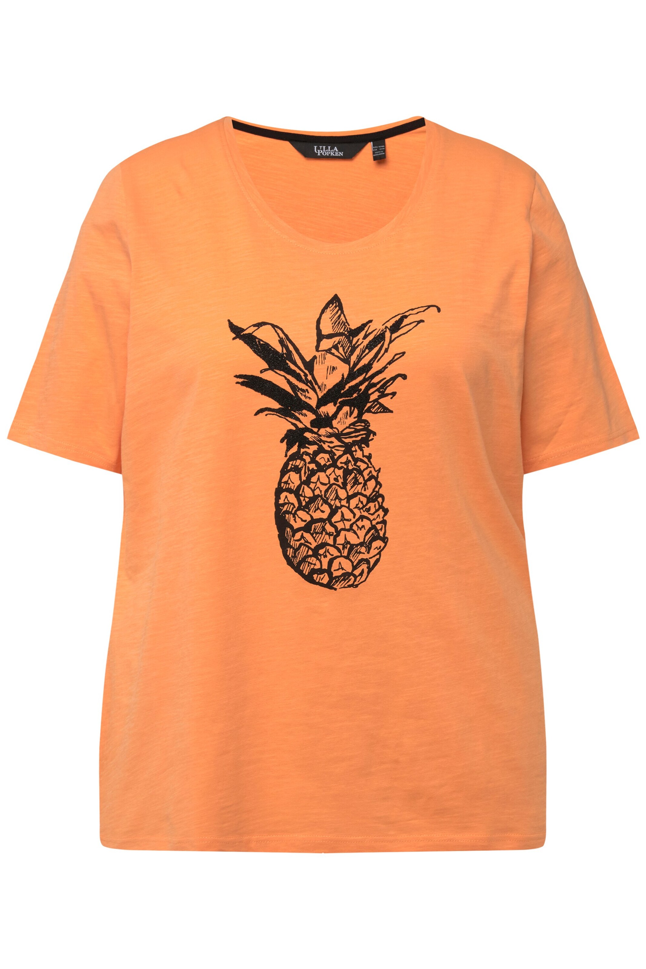 T-shirt Ulla Popken en orange : devant