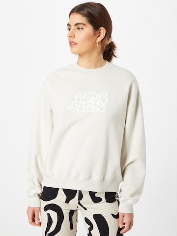 WEEKDAY Sweatshirt in Grijs: voorkant