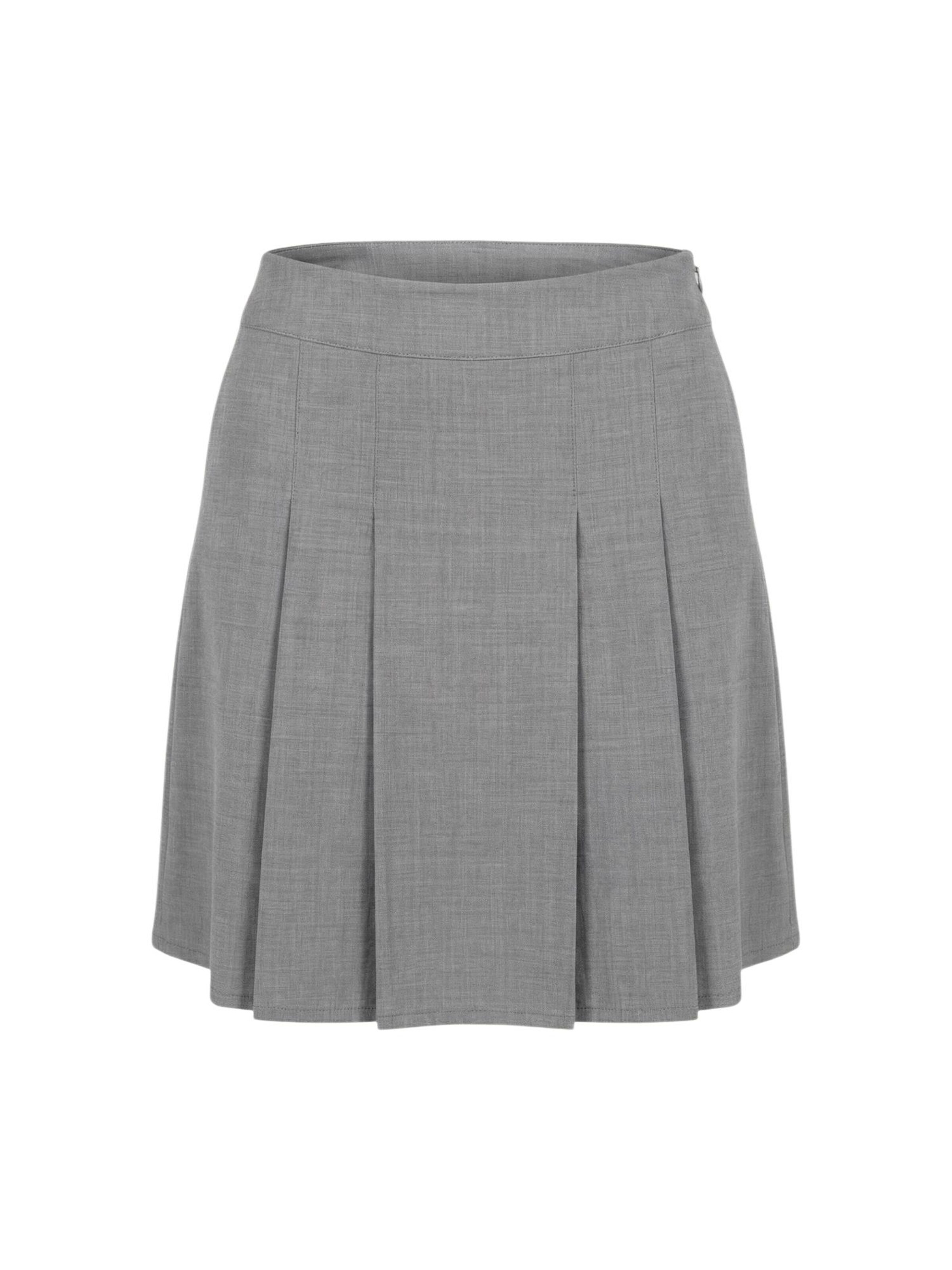 I AM Skirt 'Gonna Pieghe 95231' in Grey: front