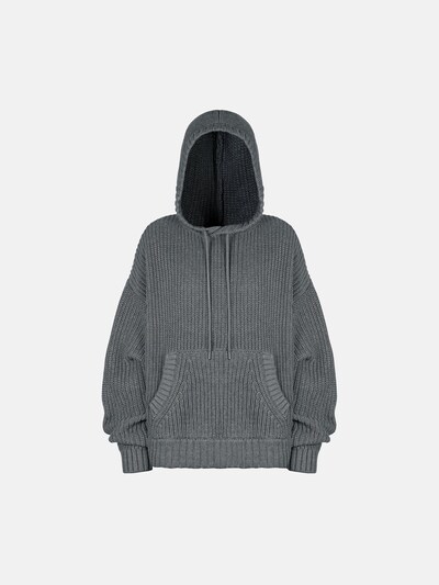Pullover extra large 'SWEATER HOODIE' in S ENRAGE di colore grigio, Visualizzazione prodotti