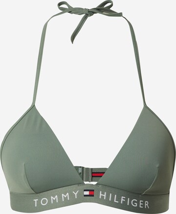 zaļš Tommy Hilfiger Underwear Trijstūra formas Bikini augšdaļa: no priekšpuses