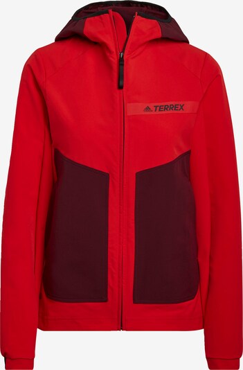 adidas Terrex Veste outdoor ' TERREX ' en rouge / noir, Vue avec produit