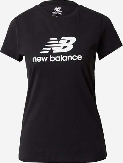 new balance T-Shirt in schwarz / weiß, Produktansicht