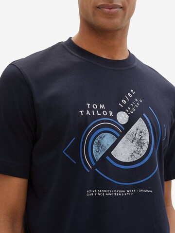 TOM TAILOR T-Shirt in Blau