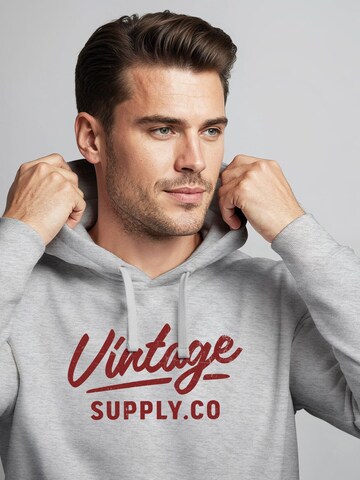 Neverless Sweatshirt 'Vintage Supply Co.' in Grey