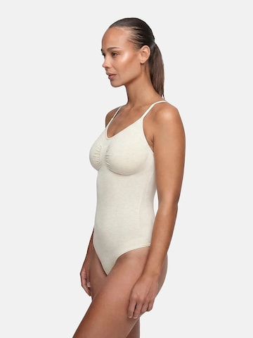 cfab (formerly creamy fabrics) Shapingbody 'Bodysuit Sculpting Shapewear mit Slip' in Beige