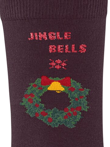 BURLINGTON Socken 'Jingle Bells'‌ in Rot