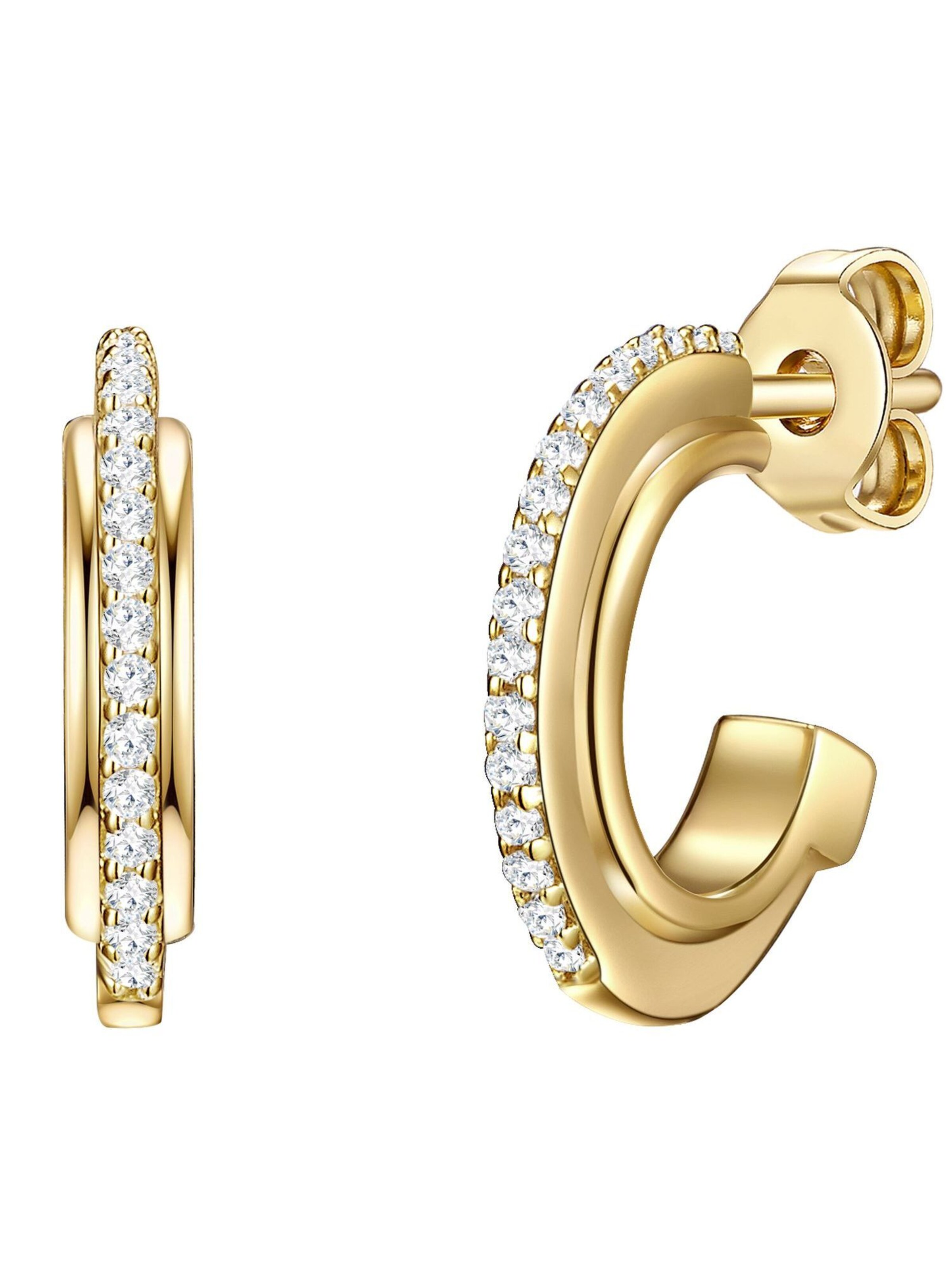 Glanzstücke München Oorbellen in Goud: voorkant