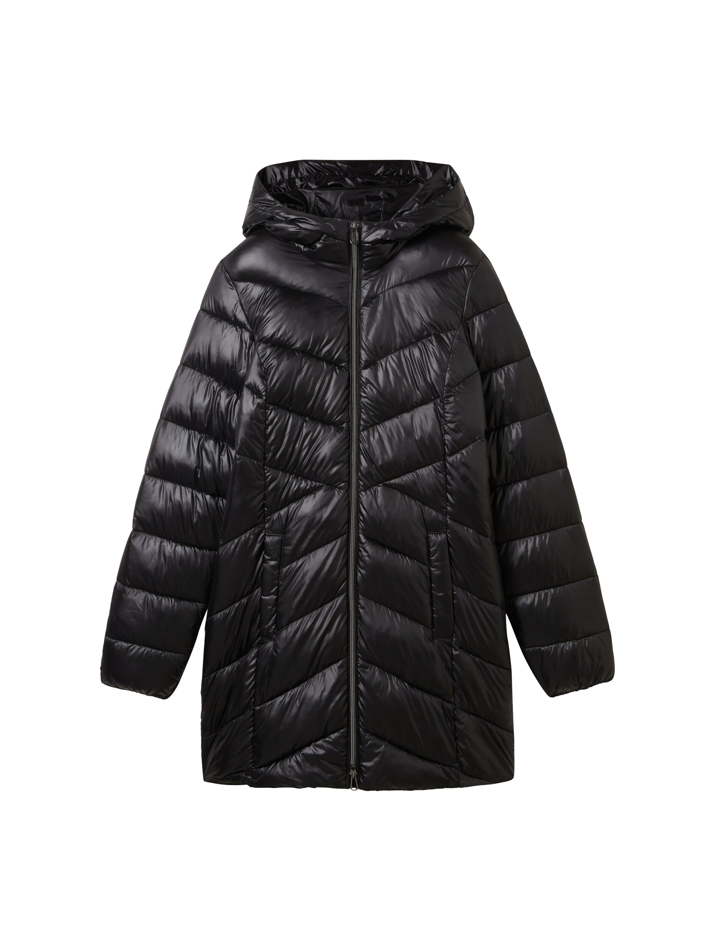 Manteau mi-saison TOM TAILOR en noir : devant