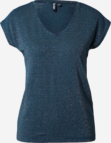 PIECES T-Shirt 'Billo' in Blau: predná strana