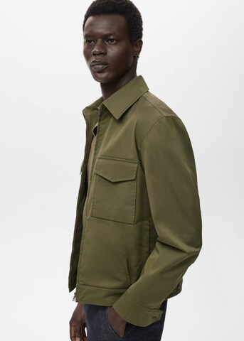 MANGO MAN Between-Season Jacket 'Curano' in Green