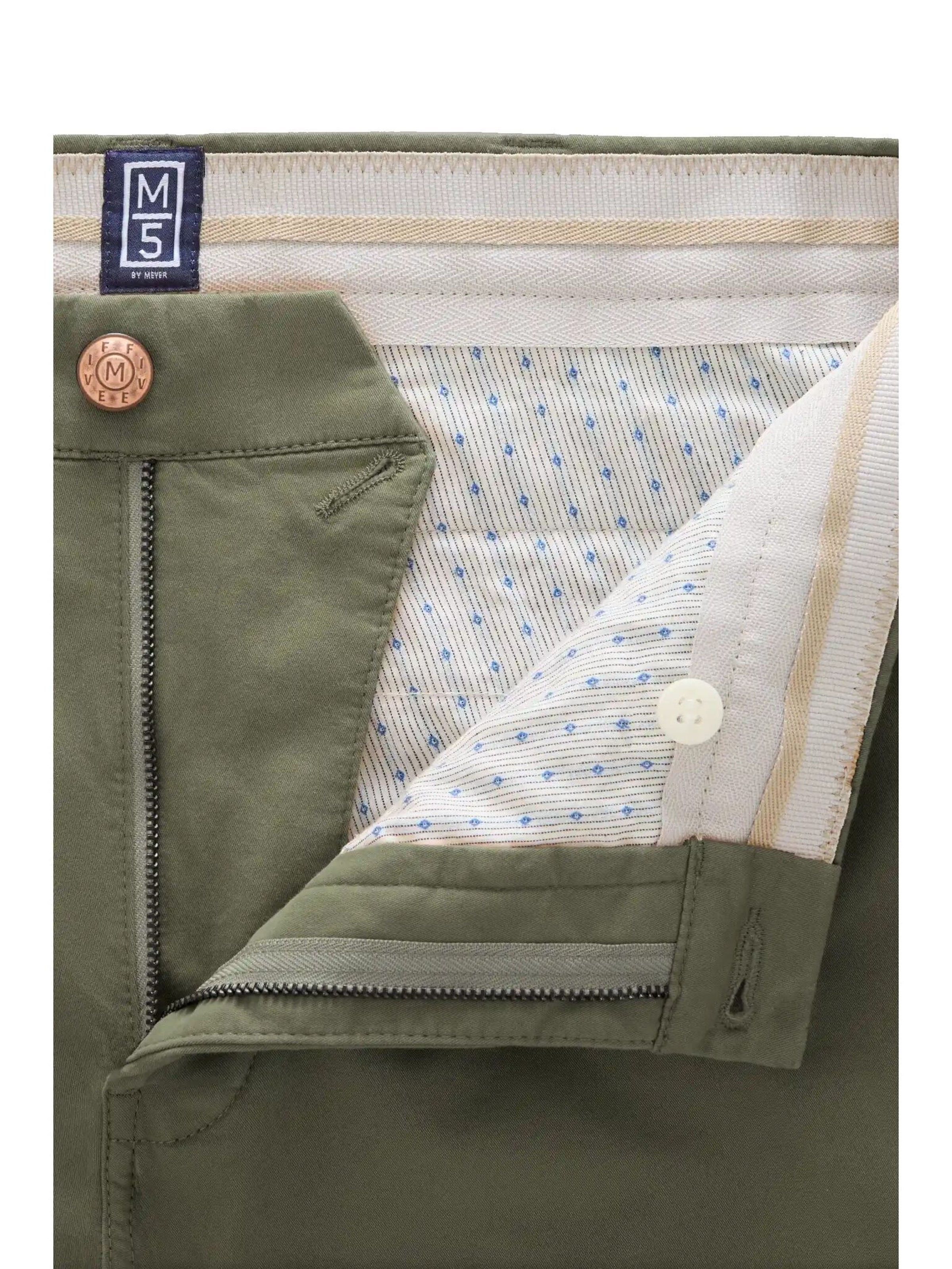 Regular Pantalon chino 'M5 Chino 1-6004' MEYER en vert