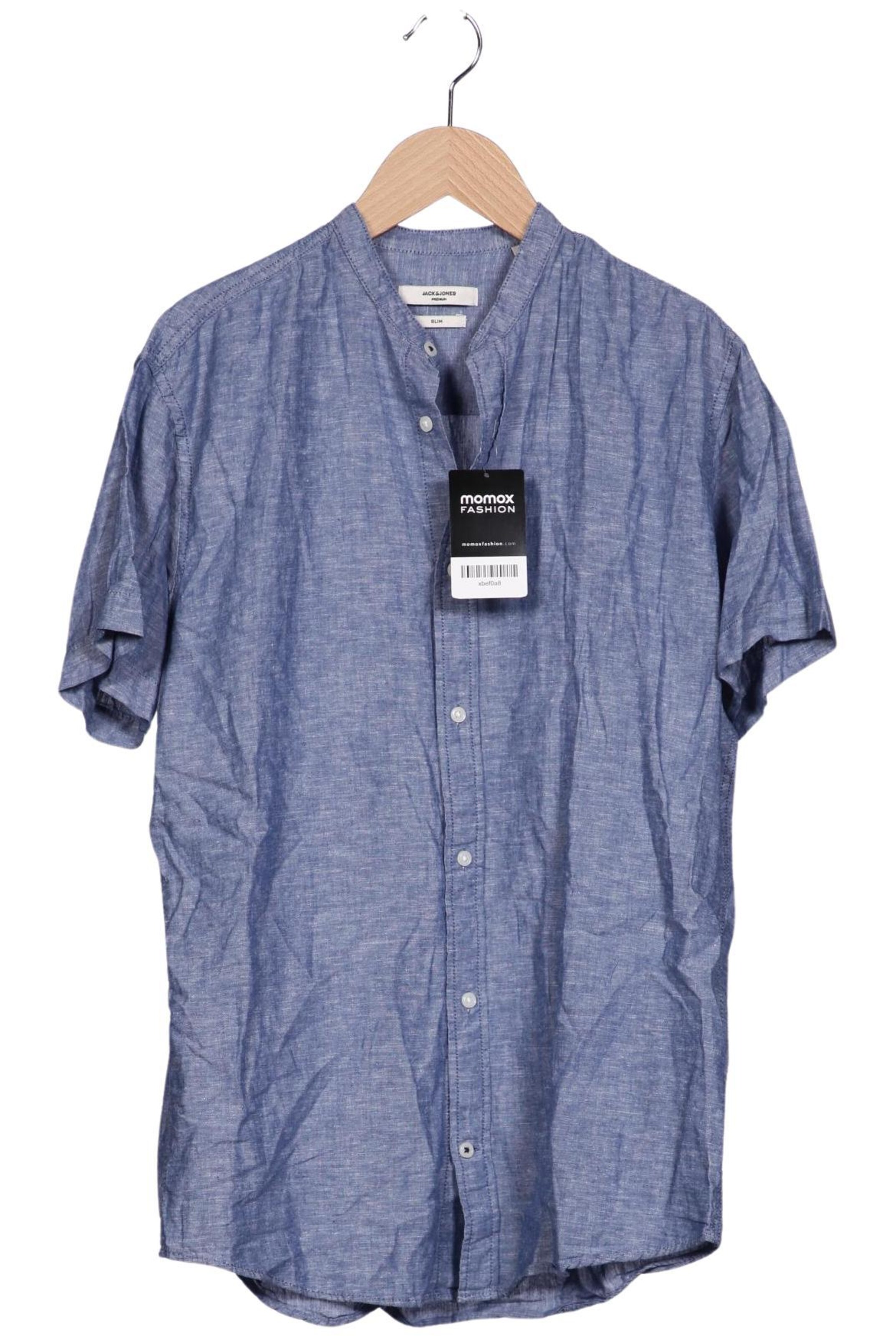 JACK & JONES Button Up Shirt in S in Blue: front
