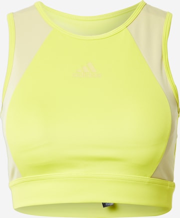 Reggiseno sportivo di ADIDAS SPORTSWEAR in giallo: frontale