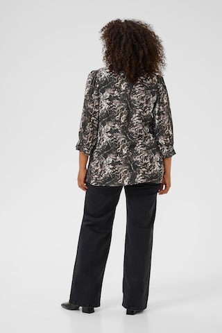 KAFFE CURVE Blouse 'Lunda Ami' in Zwart