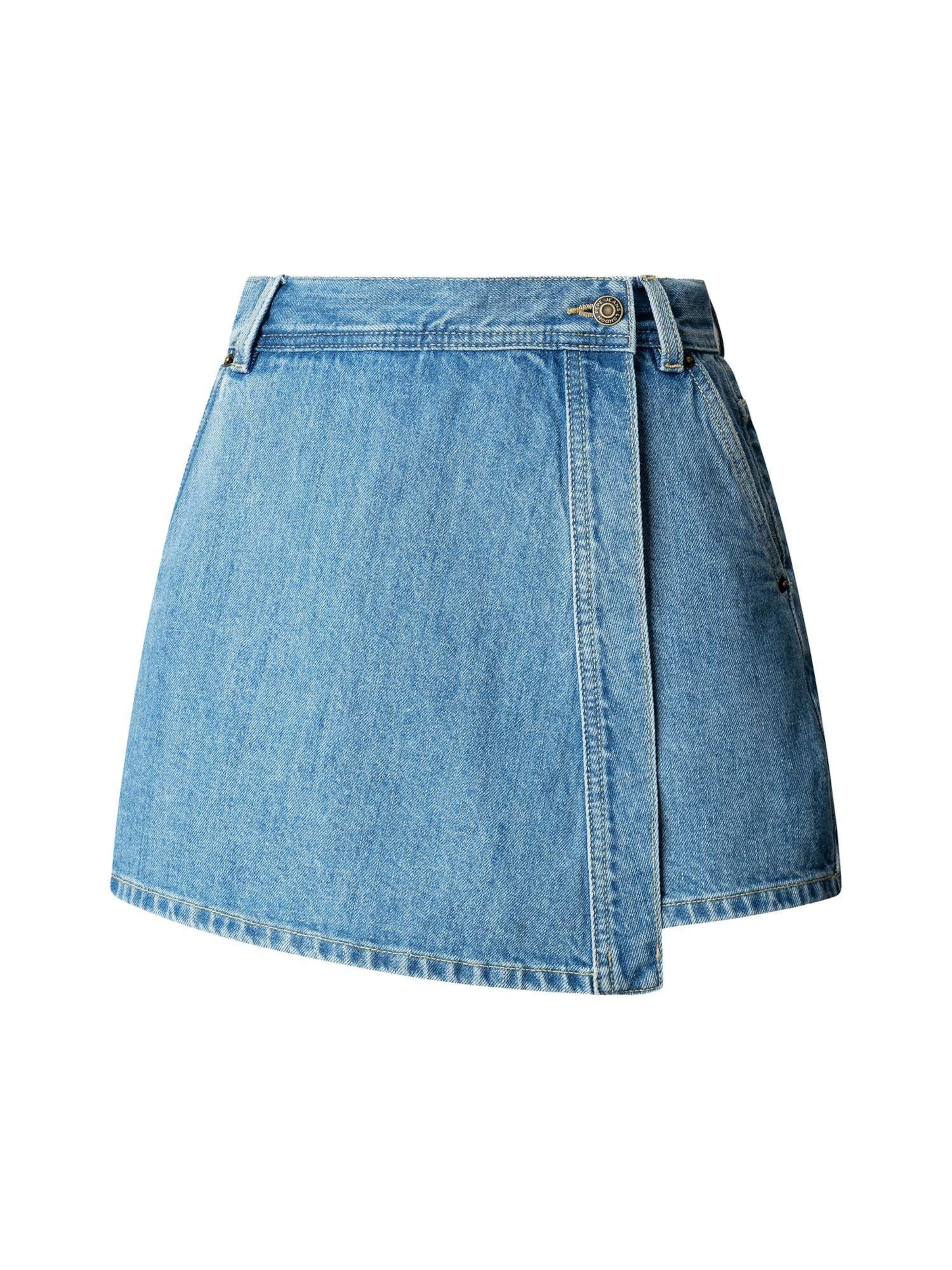 Pepe Jeans Regular Skirt in Blue: front