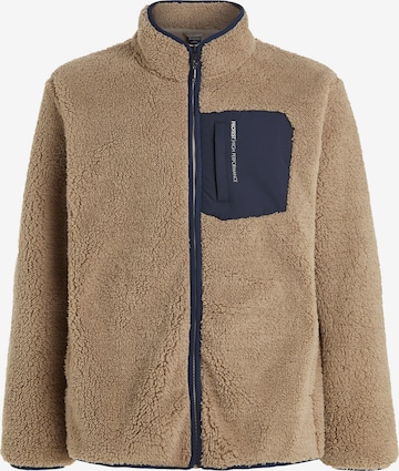 PROTEST Fleecejacke 'PRTTAVE' in Braun: Vorderseite