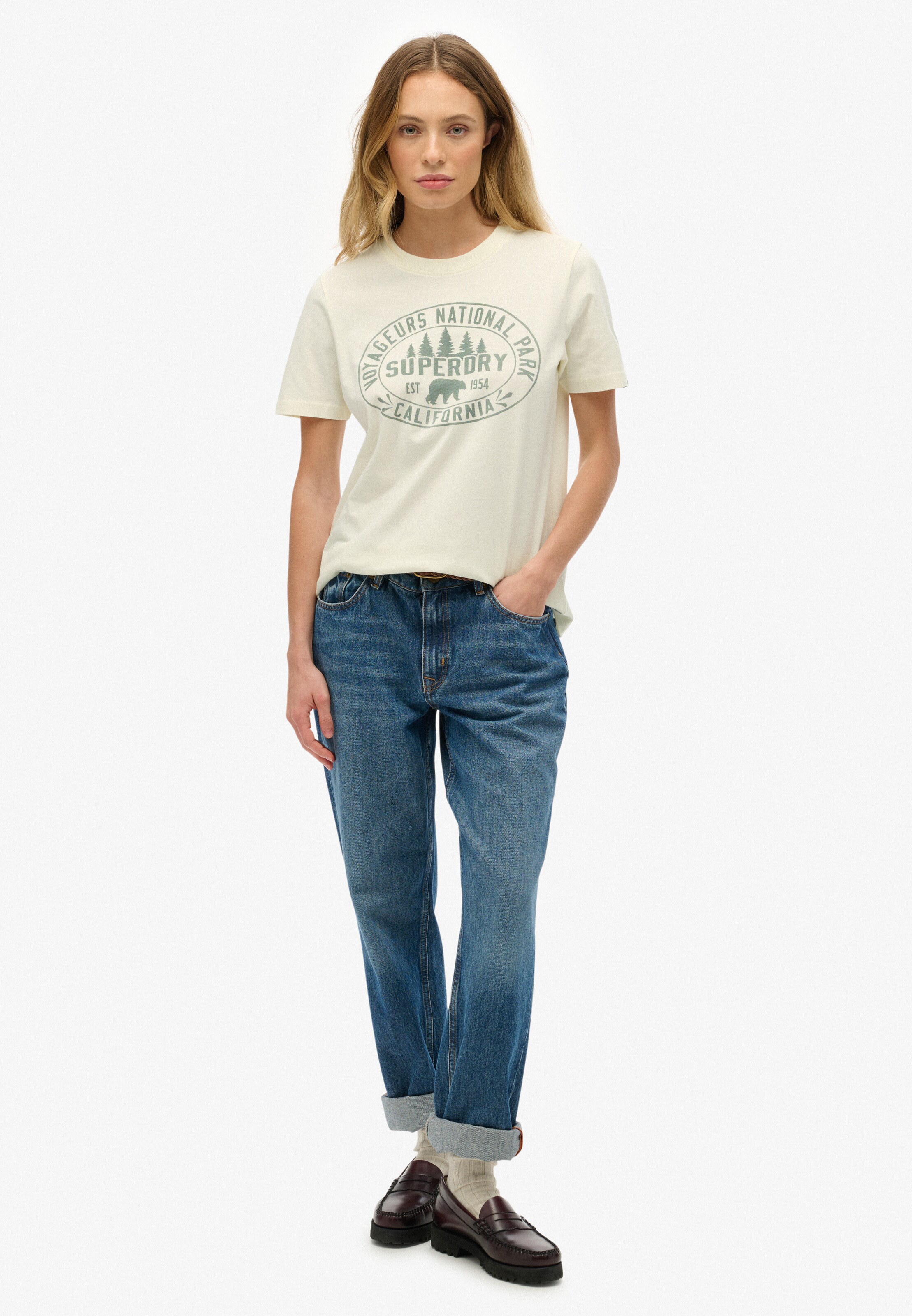 T-shirt Superdry & Co en blanc