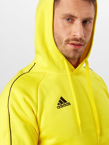 ADIDAS SPORTSWEAR Athletic Sweatshirt 'Core 18' in Yellow