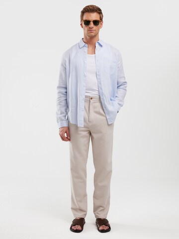 BIG STAR Regular fit Button Up Shirt 'Jianis' in Blue