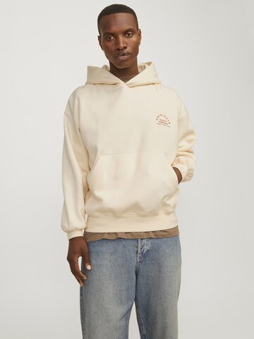 JACK & JONES Sweatshirt in Beige: voorkant