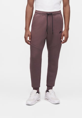 Nike Sportswear - Tapered Calças 'TCH FLC' em azul: frente