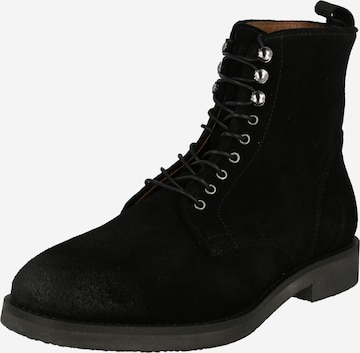 juoda PAVEMENT Auliniai batai su raišteliais 'Dean': priekis