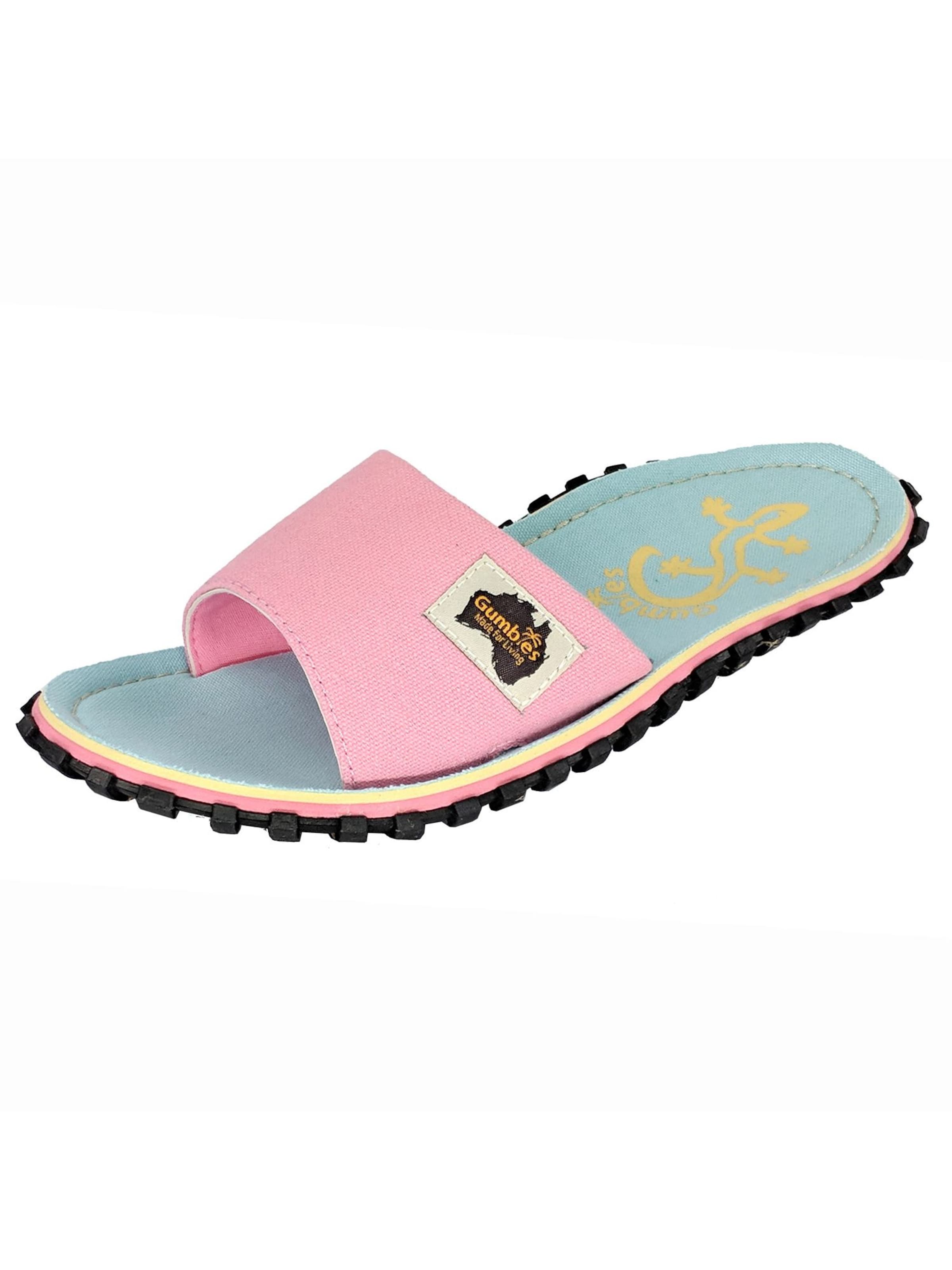 Gumbies Slippers in Pink: front