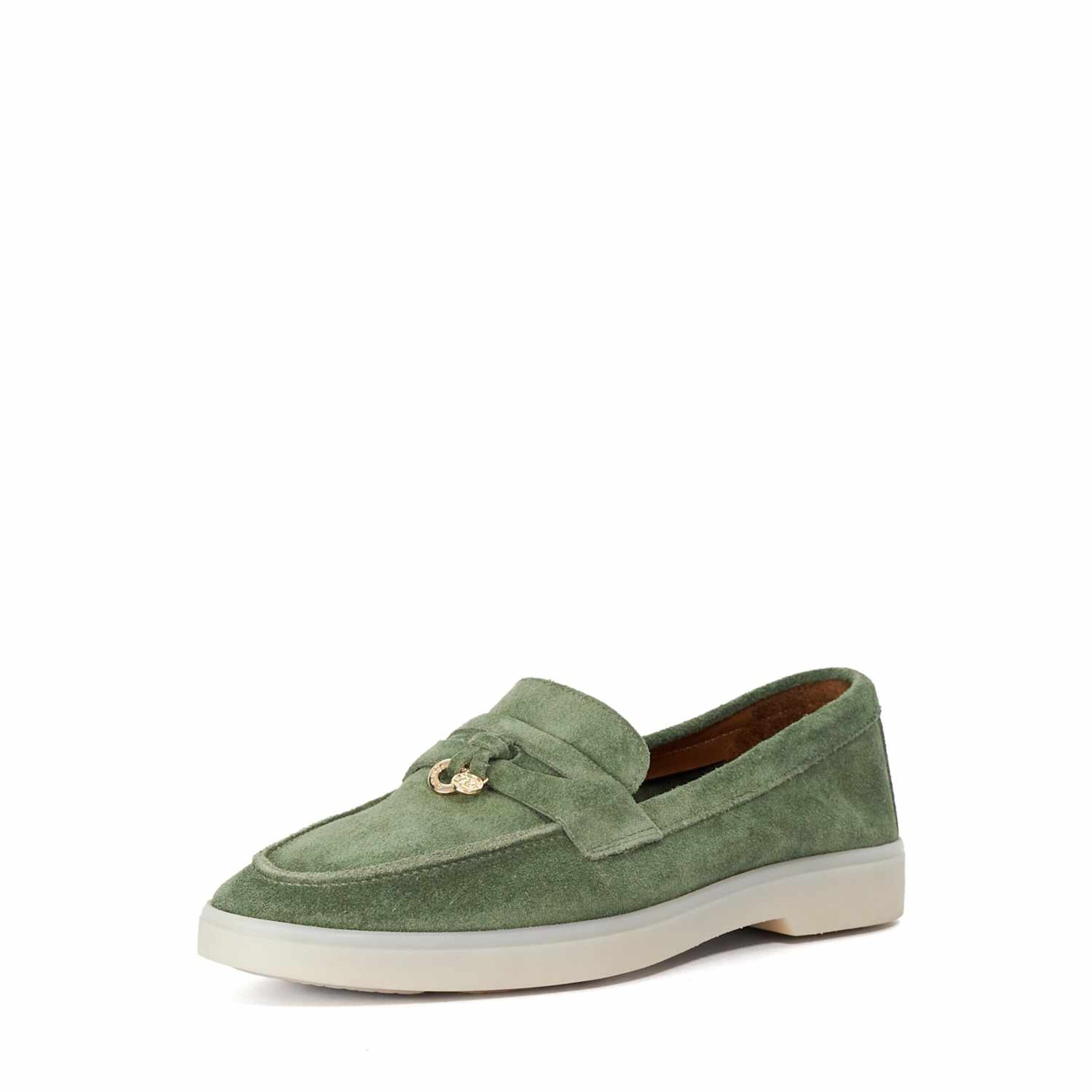 Chaussure basse 'Grinning' Dune LONDON en vert : devant
