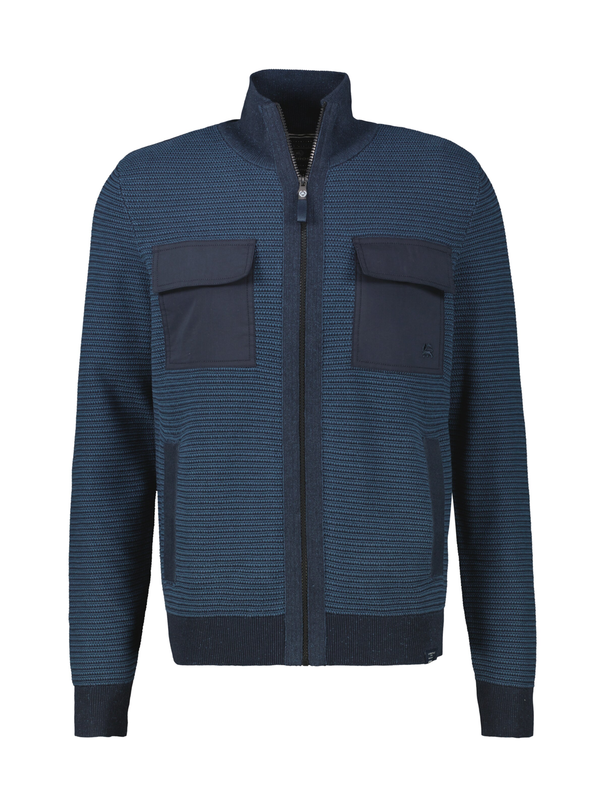 Vestes en maille LERROS en bleu : devant